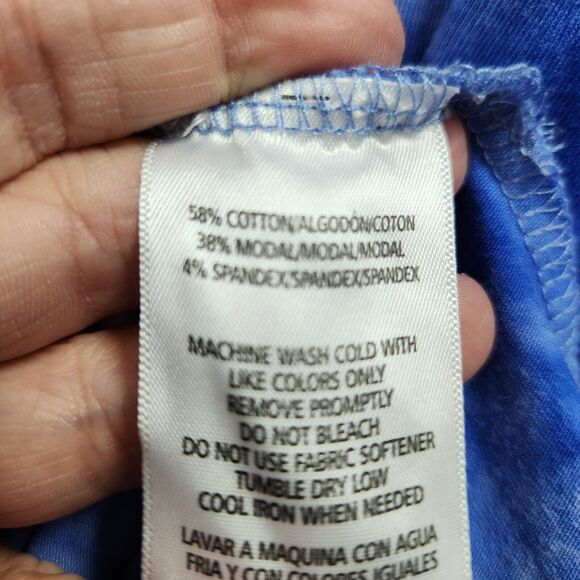 Calvin Klein Womens Athletic Top Size 2X Tie Die Hippie Gypsy Retro Athaleisure - Picture 6 of 12